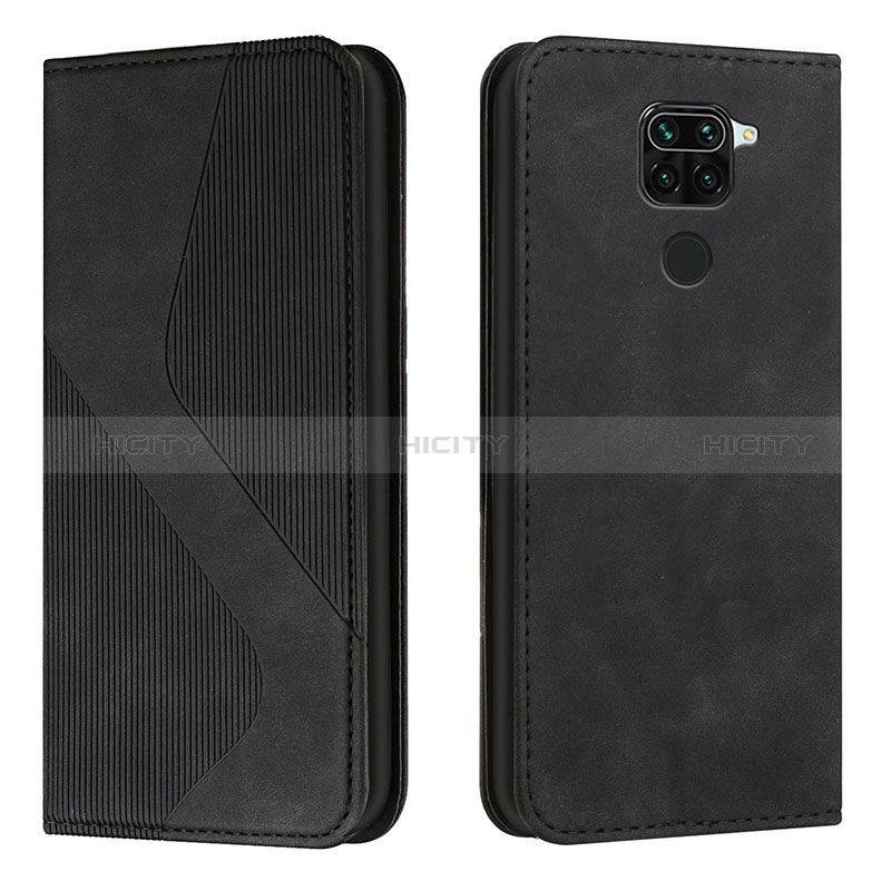 Coque Portefeuille Livre Cuir Etui Clapet H03X pour Xiaomi Redmi 10X 4G Noir Plus