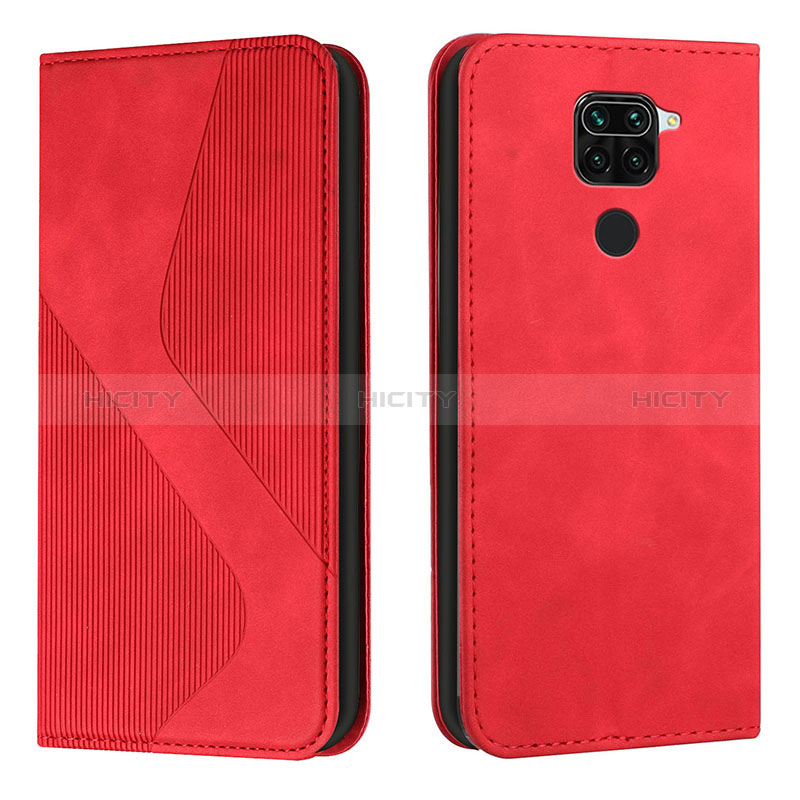 Coque Portefeuille Livre Cuir Etui Clapet H03X pour Xiaomi Redmi 10X 4G Rouge Plus