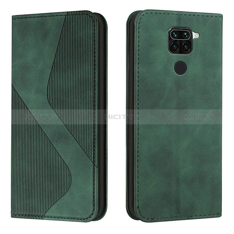 Coque Portefeuille Livre Cuir Etui Clapet H03X pour Xiaomi Redmi 10X 4G Vert Plus