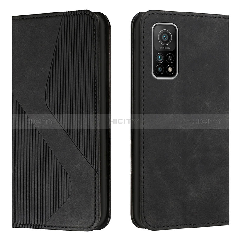 Coque Portefeuille Livre Cuir Etui Clapet H03X pour Xiaomi Redmi K30S 5G Noir Plus