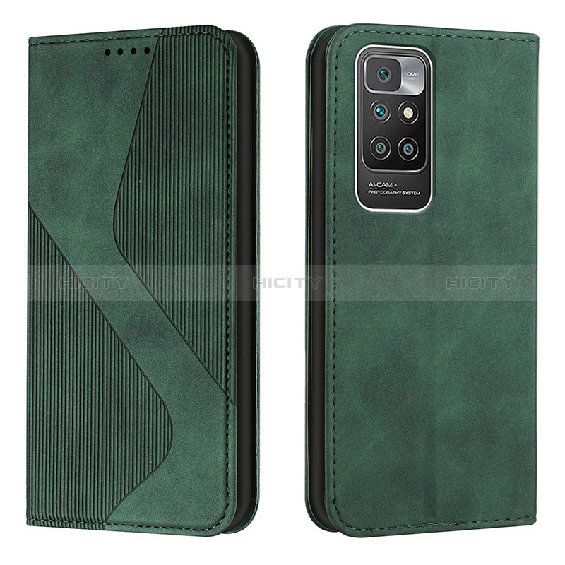 Coque Portefeuille Livre Cuir Etui Clapet H03X pour Xiaomi Redmi Note 11 4G (2021) Vert Plus