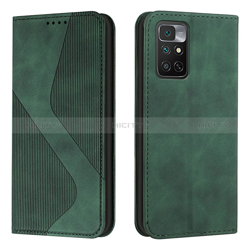 Coque Portefeuille Livre Cuir Etui Clapet H03X pour Xiaomi Redmi Note 11 4G (2022) Vert Plus