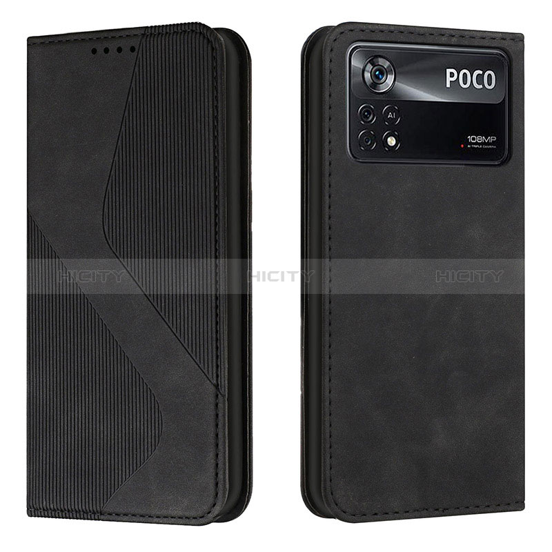 Coque Portefeuille Livre Cuir Etui Clapet H03X pour Xiaomi Redmi Note 11E Pro 5G Noir Plus