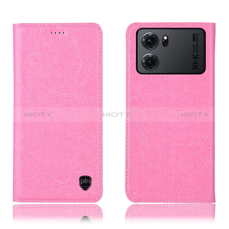 Coque Portefeuille Livre Cuir Etui Clapet H04P pour Oppo K10 5G Rose Plus