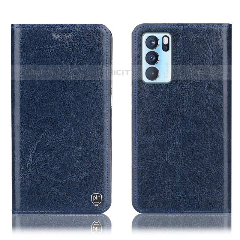 Coque Portefeuille Livre Cuir Etui Clapet H04P pour Oppo Reno6 Pro 5G India Plus