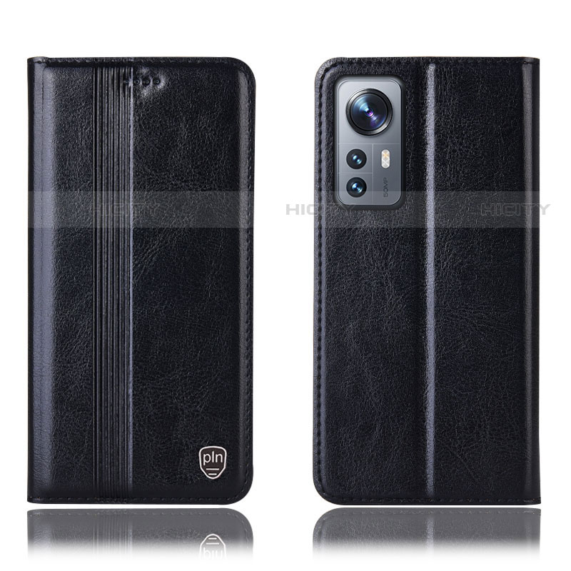 Coque Portefeuille Livre Cuir Etui Clapet H04P pour Xiaomi Mi 12 Lite 5G Noir Plus