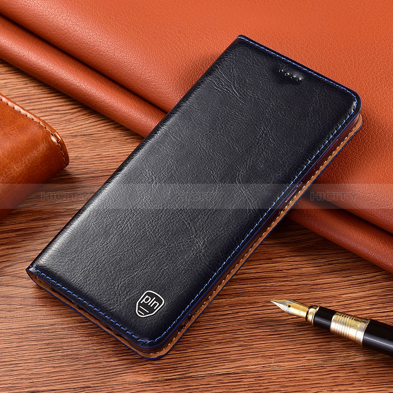 Coque Portefeuille Livre Cuir Etui Clapet H04P pour Xiaomi Mi 12T 5G Bleu Plus