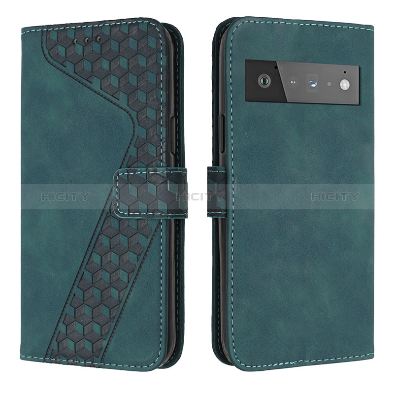 Coque Portefeuille Livre Cuir Etui Clapet H04X pour Google Pixel 6 Pro 5G Plus