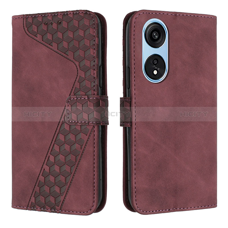 Coque Portefeuille Livre Cuir Etui Clapet H04X pour Huawei Honor X5 Plus Violet Plus