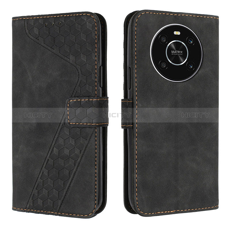 Coque Portefeuille Livre Cuir Etui Clapet H04X pour Huawei Honor X9 4G Noir Plus