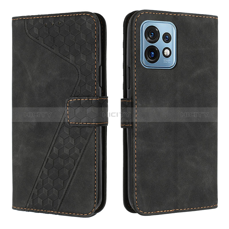 Coque Portefeuille Livre Cuir Etui Clapet H04X pour Motorola Moto Edge Plus (2023) 5G Noir Plus