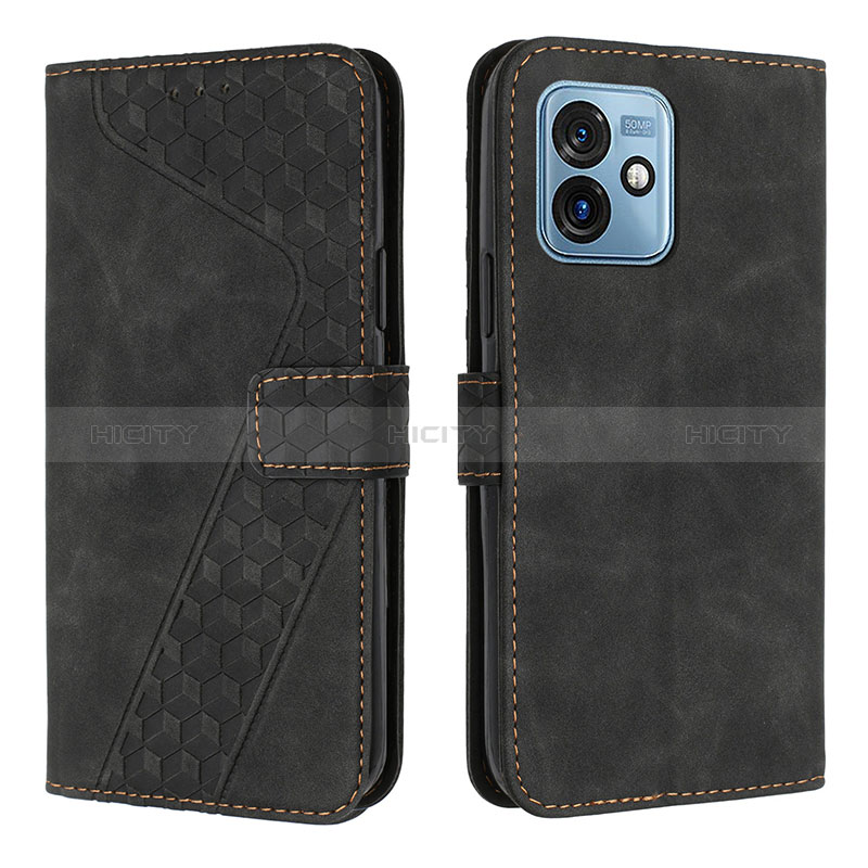 Coque Portefeuille Livre Cuir Etui Clapet H04X pour Motorola Moto G 5G (2023) Noir Plus