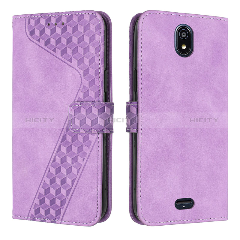 Coque Portefeuille Livre Cuir Etui Clapet H04X pour Nokia C100 Violet Plus