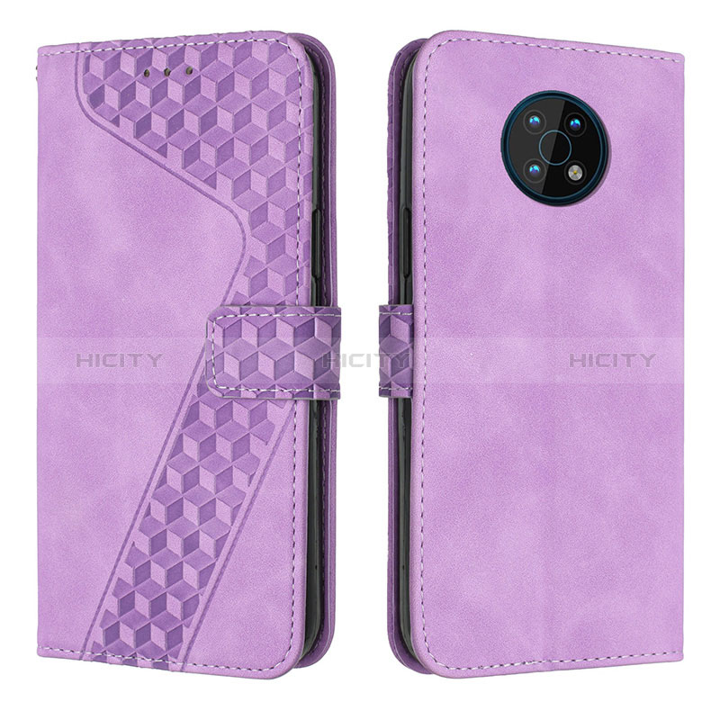 Coque Portefeuille Livre Cuir Etui Clapet H04X pour Nokia G50 5G Violet Plus