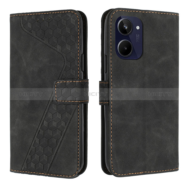 Coque Portefeuille Livre Cuir Etui Clapet H04X pour Realme 10 4G Noir Plus