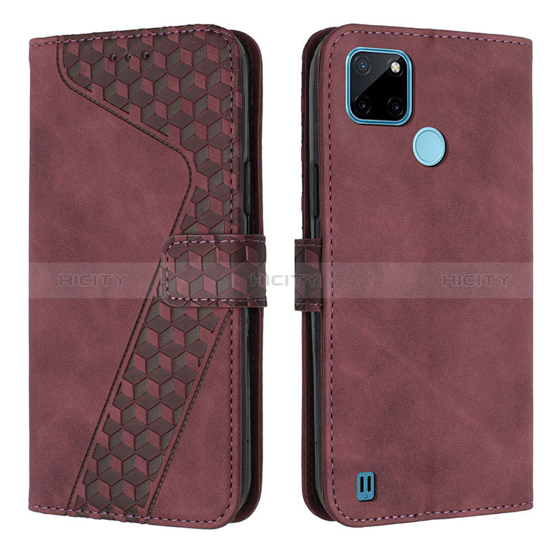 Coque Portefeuille Livre Cuir Etui Clapet H04X pour Realme C25Y India Plus