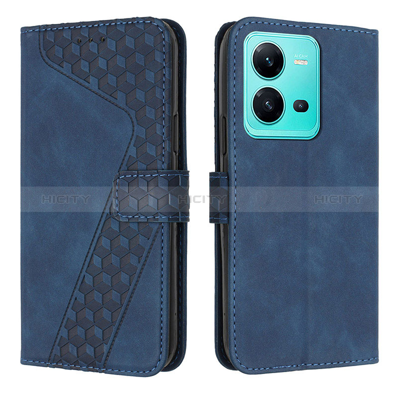 Coque Portefeuille Livre Cuir Etui Clapet H04X pour Vivo V25 5G Vert Plus