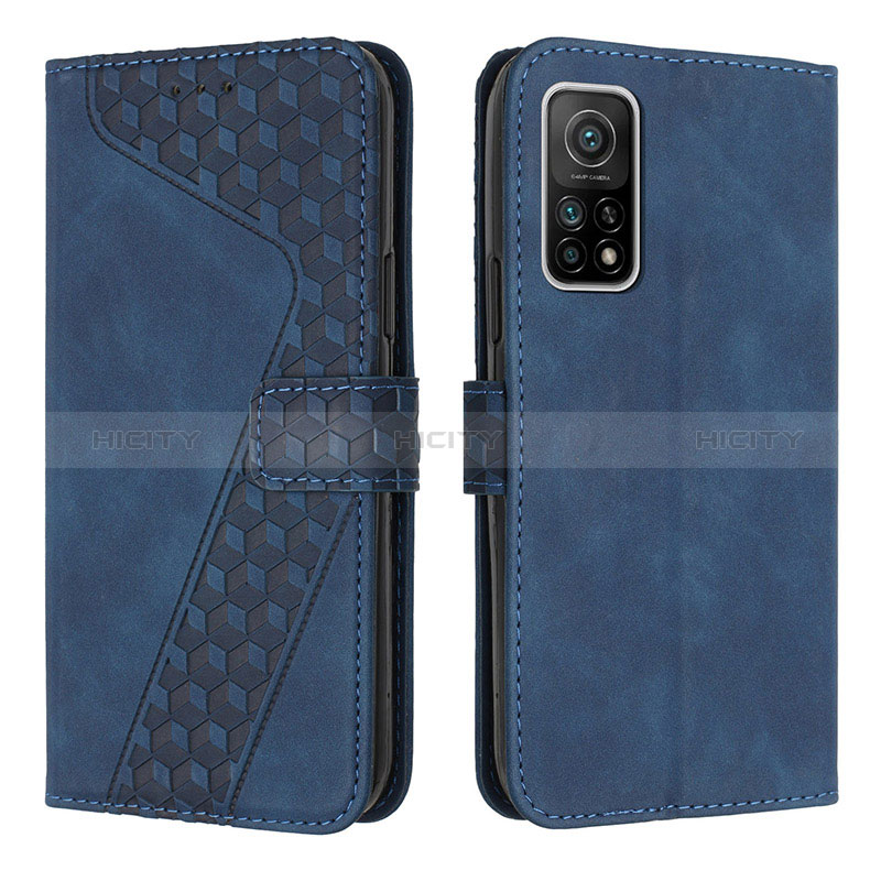 Coque Portefeuille Livre Cuir Etui Clapet H04X pour Xiaomi Mi 10T Pro 5G Bleu Plus