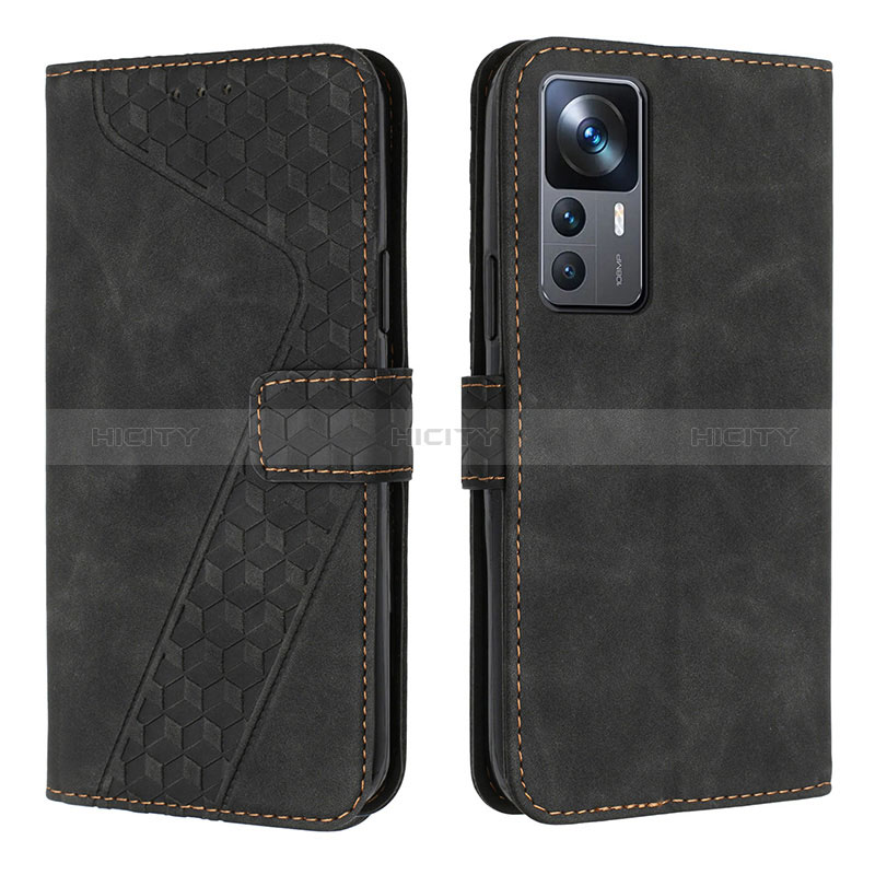 Coque Portefeuille Livre Cuir Etui Clapet H04X pour Xiaomi Mi 12T 5G Noir Plus