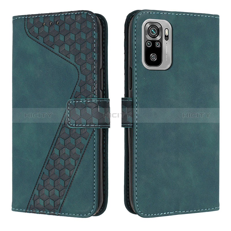 Coque Portefeuille Livre Cuir Etui Clapet H04X pour Xiaomi Poco M5S Vert Plus