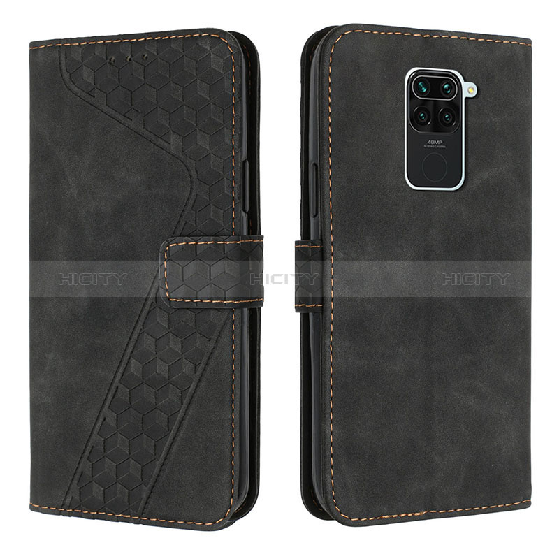 Coque Portefeuille Livre Cuir Etui Clapet H04X pour Xiaomi Redmi 10X 4G Noir Plus