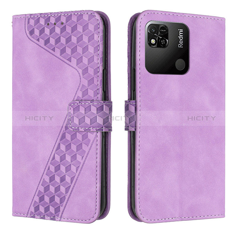 Coque Portefeuille Livre Cuir Etui Clapet H04X pour Xiaomi Redmi 9 Activ Violet Plus