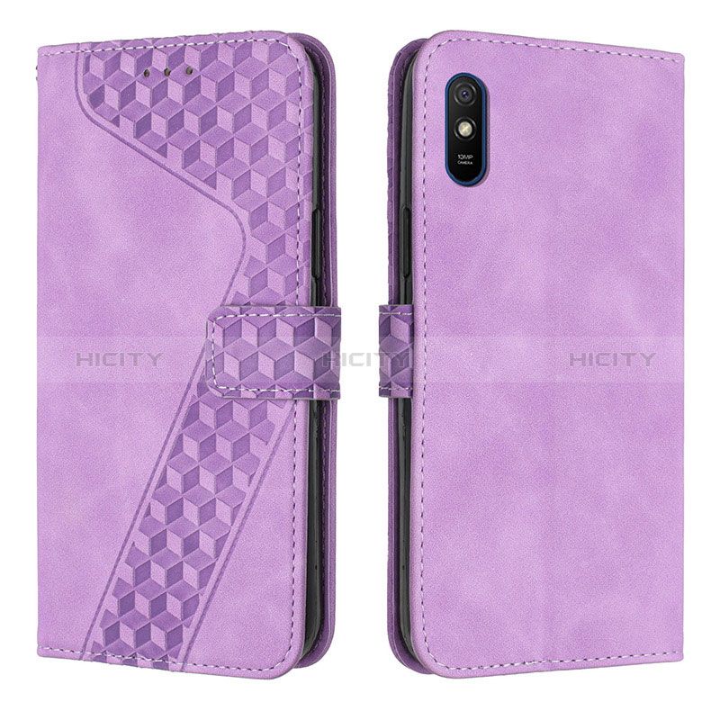 Coque Portefeuille Livre Cuir Etui Clapet H04X pour Xiaomi Redmi 9AT Violet Plus