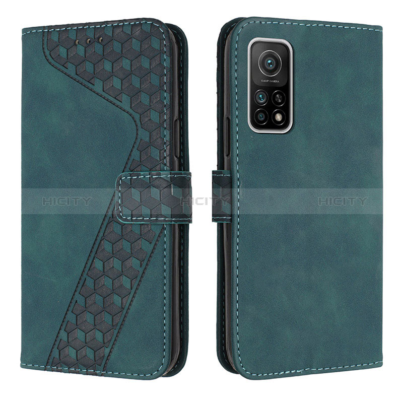 Coque Portefeuille Livre Cuir Etui Clapet H04X pour Xiaomi Redmi K30S 5G Vert Plus