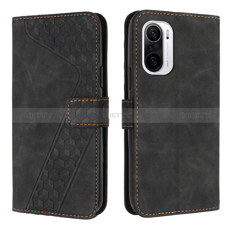 Coque Portefeuille Livre Cuir Etui Clapet H04X pour Xiaomi Redmi K40 5G Noir Plus