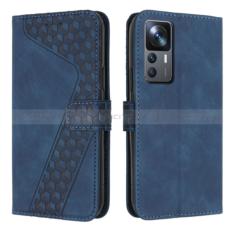 Coque Portefeuille Livre Cuir Etui Clapet H04X pour Xiaomi Redmi K50 Ultra 5G Bleu Plus