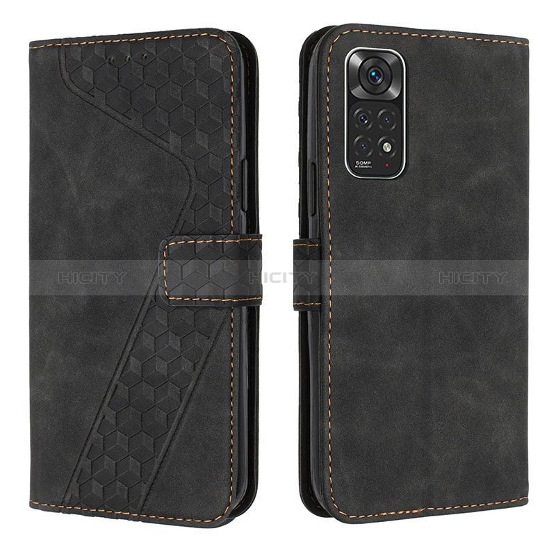 Coque Portefeuille Livre Cuir Etui Clapet H04X pour Xiaomi Redmi Note 11 4G (2022) Noir Plus