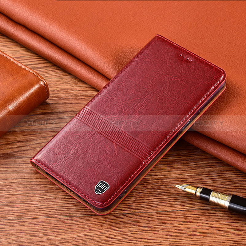 Coque Portefeuille Livre Cuir Etui Clapet H05P pour Huawei Honor X9b 5G Rouge Plus