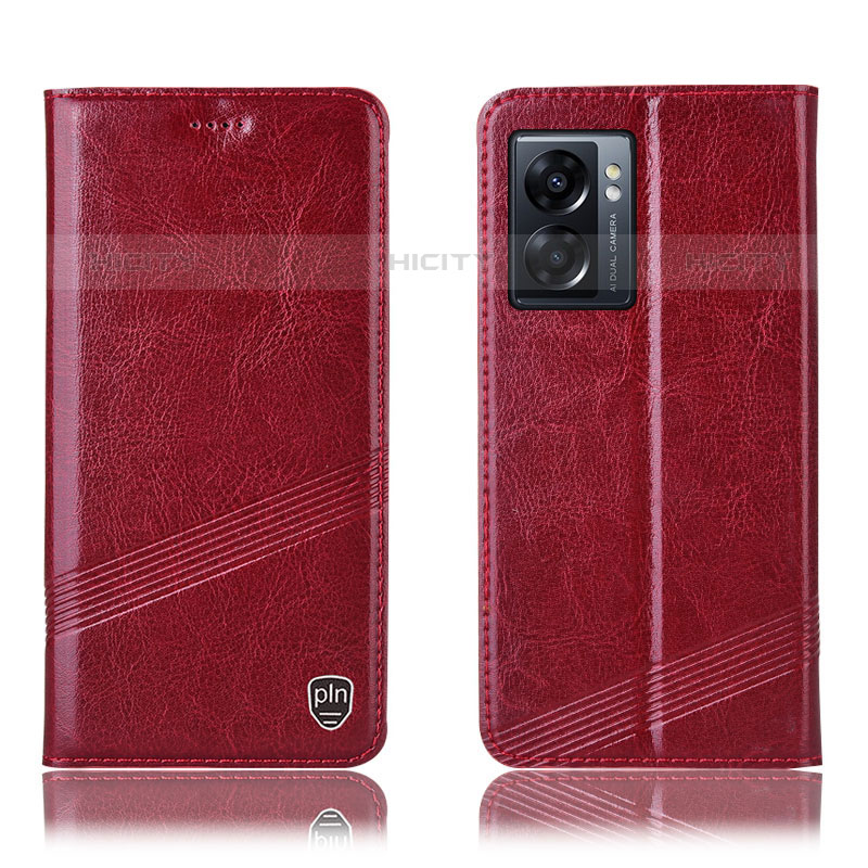 Coque Portefeuille Livre Cuir Etui Clapet H05P pour OnePlus Nord N300 5G Rouge Plus