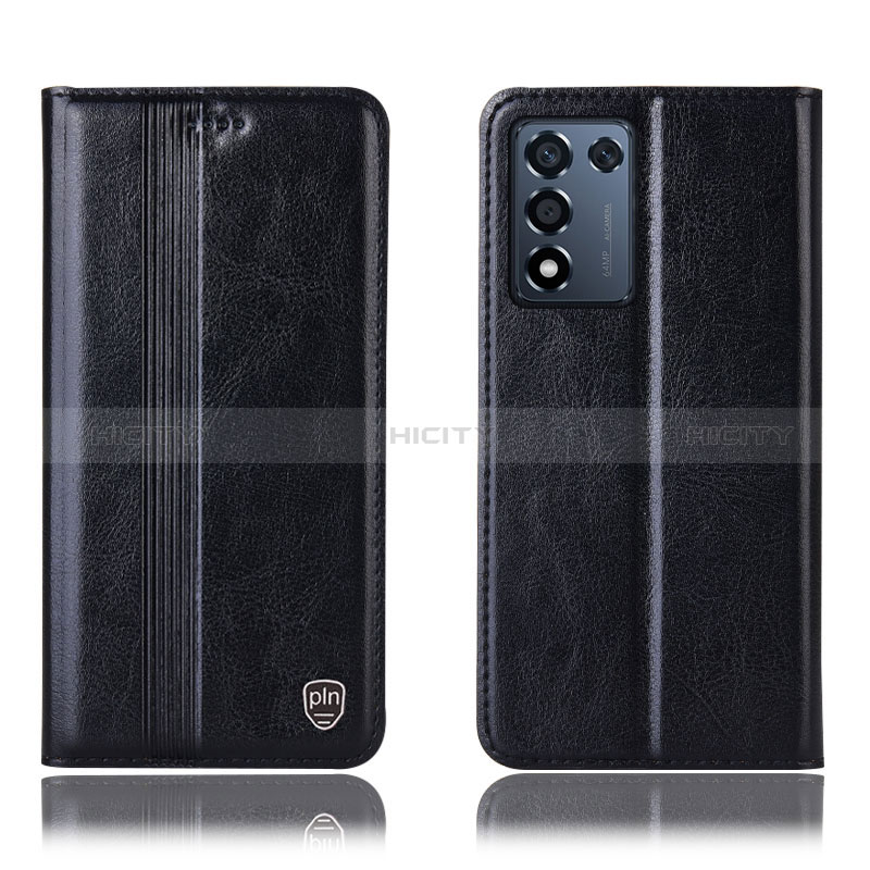 Coque Portefeuille Livre Cuir Etui Clapet H05P pour Realme 9 SE 5G Noir Plus