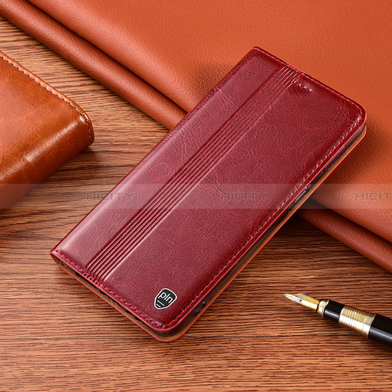 Coque Portefeuille Livre Cuir Etui Clapet H05P pour Samsung Galaxy A23 4G Rouge Plus