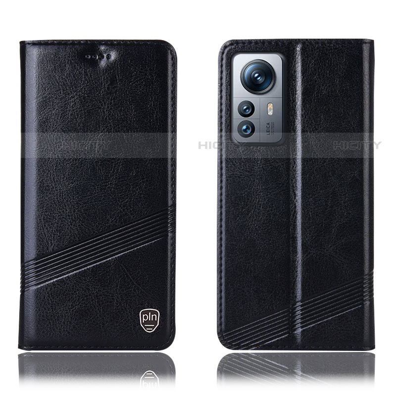 Coque Portefeuille Livre Cuir Etui Clapet H05P pour Xiaomi Mi 12X 5G Noir Plus