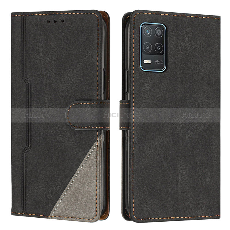 Coque Portefeuille Livre Cuir Etui Clapet H05X pour Realme 8 5G Noir Plus