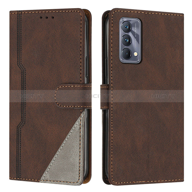 Coque Portefeuille Livre Cuir Etui Clapet H05X pour Realme GT Master 5G Marron Plus