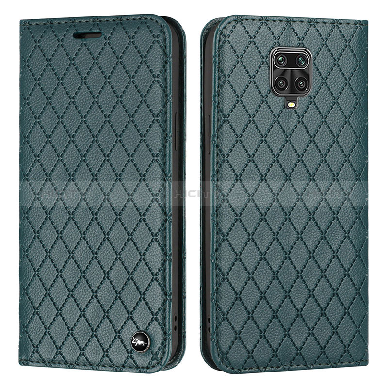 Coque Portefeuille Livre Cuir Etui Clapet H05X pour Xiaomi Poco M2 Pro Vert Plus