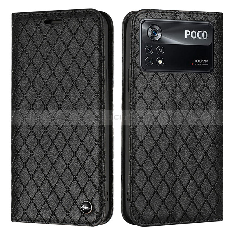 Coque Portefeuille Livre Cuir Etui Clapet H05X pour Xiaomi Poco X4 Pro 5G Noir Plus