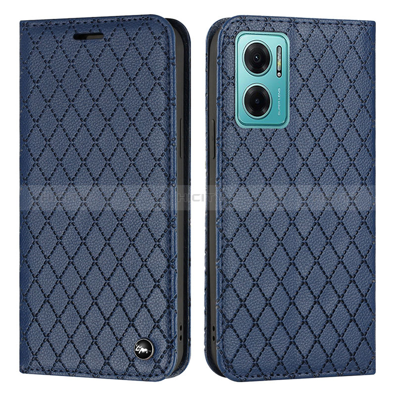 Coque Portefeuille Livre Cuir Etui Clapet H05X pour Xiaomi Redmi 10 5G Bleu Plus