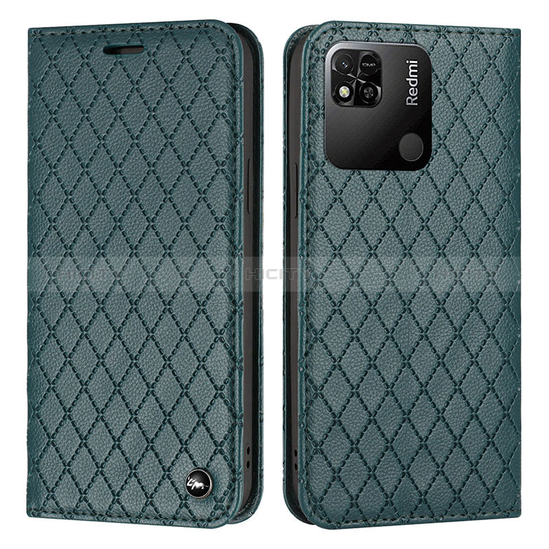 Coque Portefeuille Livre Cuir Etui Clapet H05X pour Xiaomi Redmi 10A 4G Vert Plus