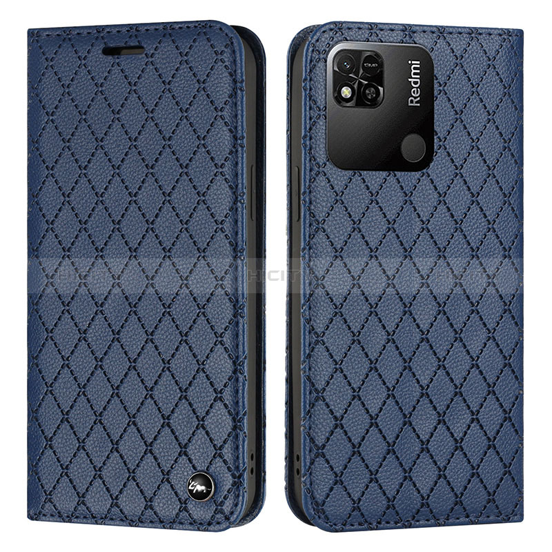 Coque Portefeuille Livre Cuir Etui Clapet H05X pour Xiaomi Redmi 9 India Bleu Plus