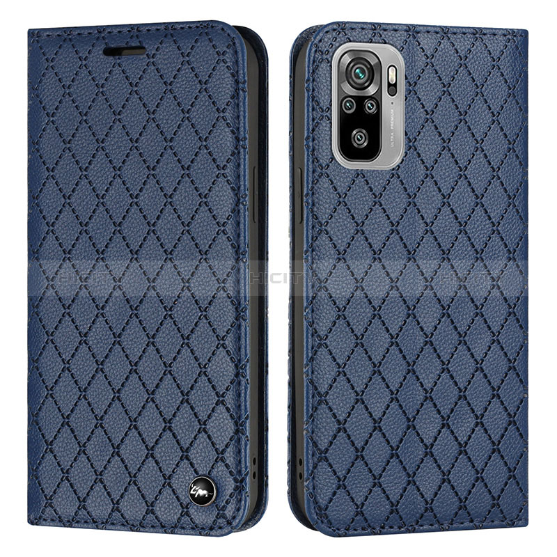 Coque Portefeuille Livre Cuir Etui Clapet H05X pour Xiaomi Redmi Note 10 4G Bleu Plus