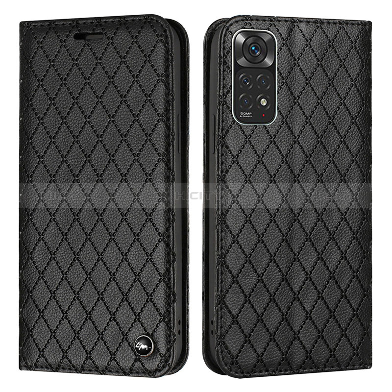 Coque Portefeuille Livre Cuir Etui Clapet H05X pour Xiaomi Redmi Note 11 4G (2022) Noir Plus