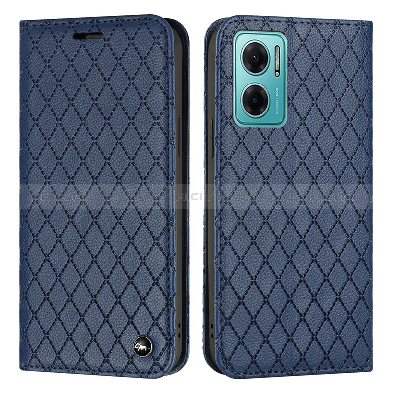 Coque Portefeuille Livre Cuir Etui Clapet H05X pour Xiaomi Redmi Note 11E 5G Bleu Plus