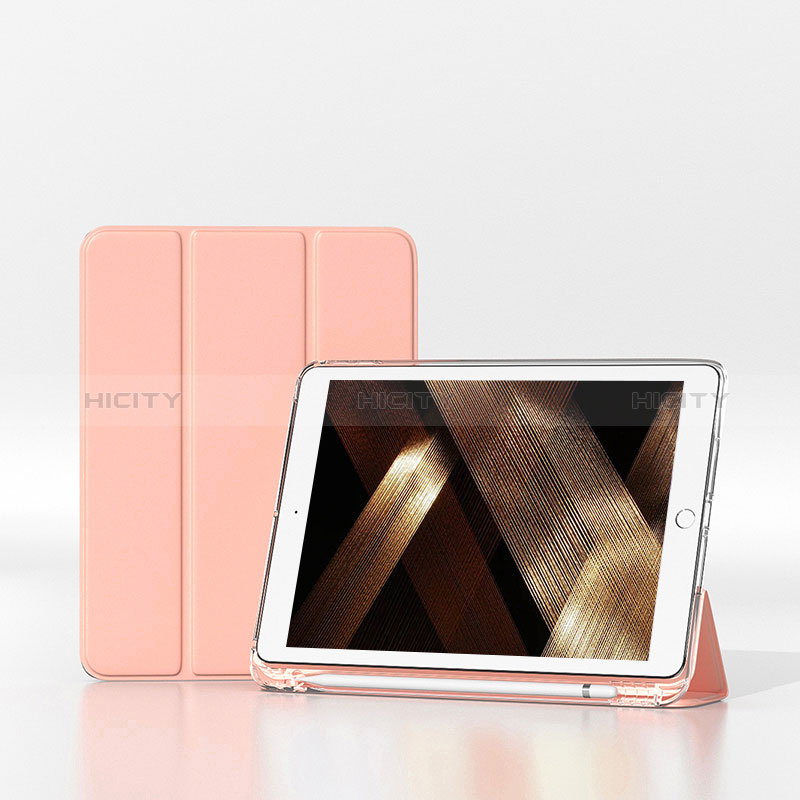 Coque Portefeuille Livre Cuir Etui Clapet H06 pour Apple iPad 10.2 (2021) Rose Plus