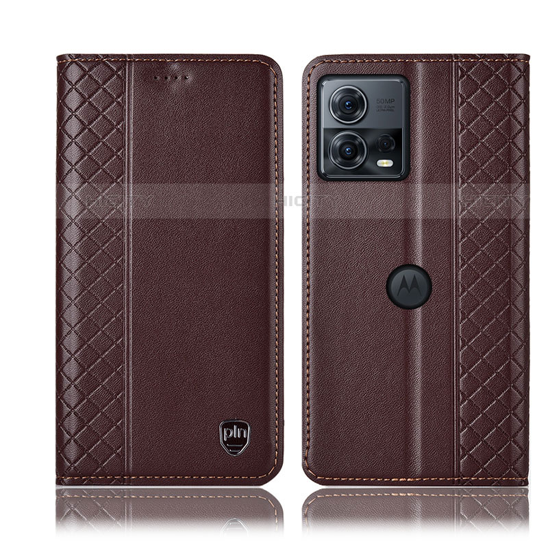 Coque Portefeuille Livre Cuir Etui Clapet H06P pour Motorola Moto S30 Pro 5G Marron Plus