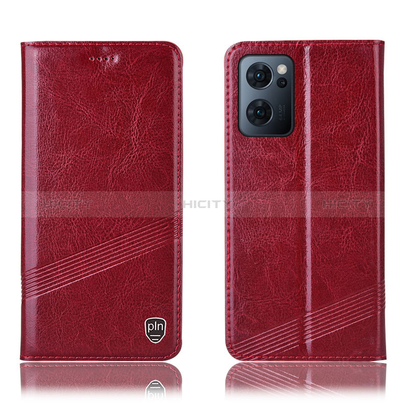 Coque Portefeuille Livre Cuir Etui Clapet H06P pour OnePlus Nord CE 2 5G Rouge Plus