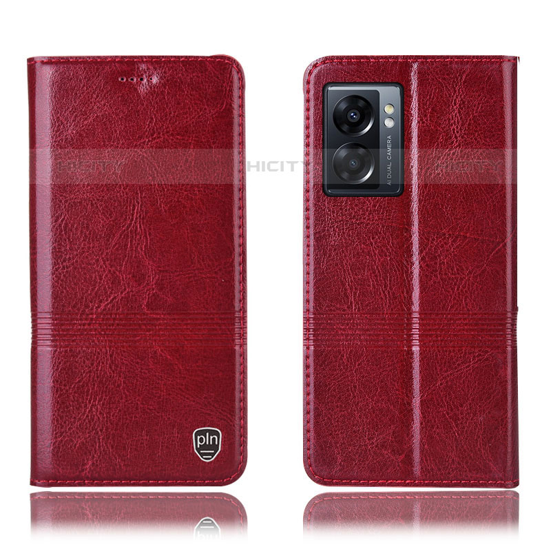 Coque Portefeuille Livre Cuir Etui Clapet H06P pour OnePlus Nord N300 5G Rouge Plus